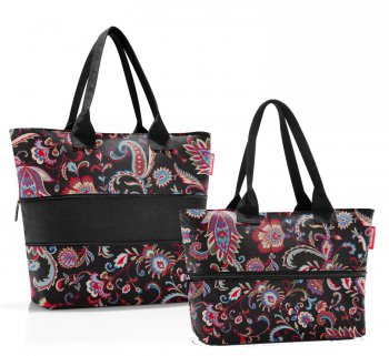 Elegantn nkupn kabelka Shopper e1 paisley black RJ7064, Reisenthel