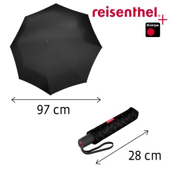 Dmsk pln automatick detnk umbrella pocket duomatic SIGNATURE BLACK HOT PRINT RR7058, Reisenthel